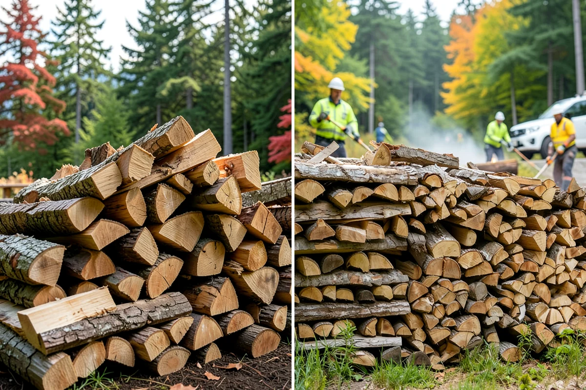 Firewood Stacking in Clyde Hill, King County, WA - We deliver your measured, seasoned order