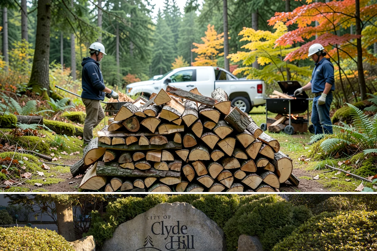 Firewood Stacking in Clyde Hill, King County, WA - Add stacking to a fall delivery so your season's wood is organized and airing out before winter.