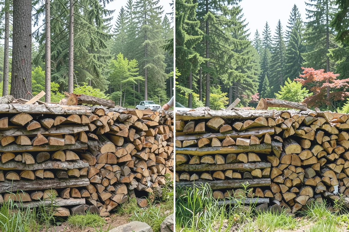 Firewood Stacking in Darrington, Snohomish County, WA - We deliver your measured, seasoned order