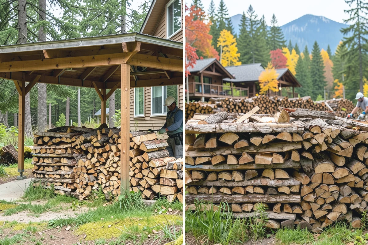 Firewood Stacking in Des Moines, King County, WA - We deliver your measured, seasoned order