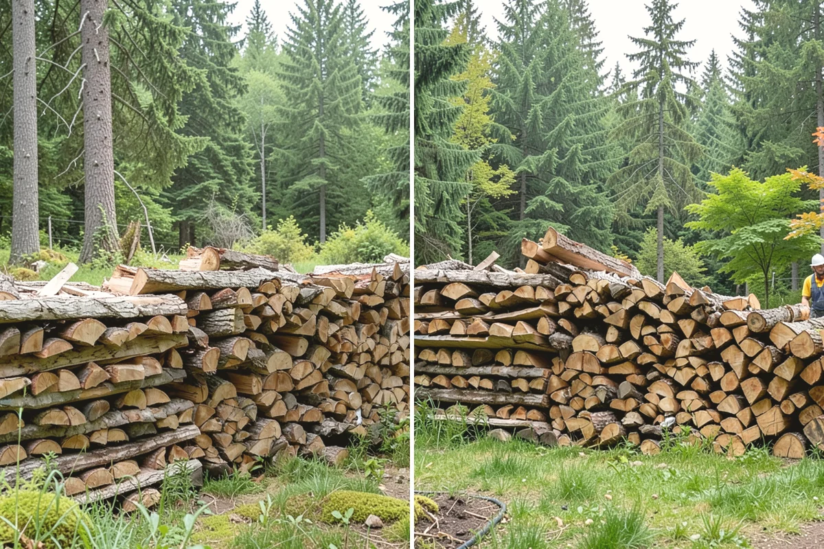 Firewood Stacking in Duvall, King County, WA - We deliver your measured, seasoned order
