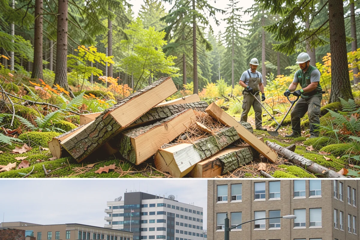 Firewood Stacking in Everett, Snohomish County, WA - Add stacking to a fall delivery so your season's wood is organized and airing out before winter.