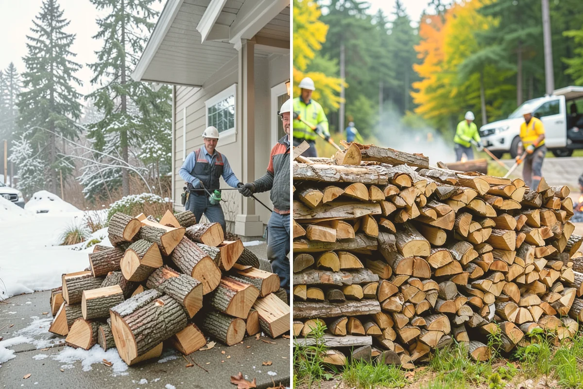 Firewood Stacking in Fife, Pierce County, WA - We deliver your measured, seasoned order