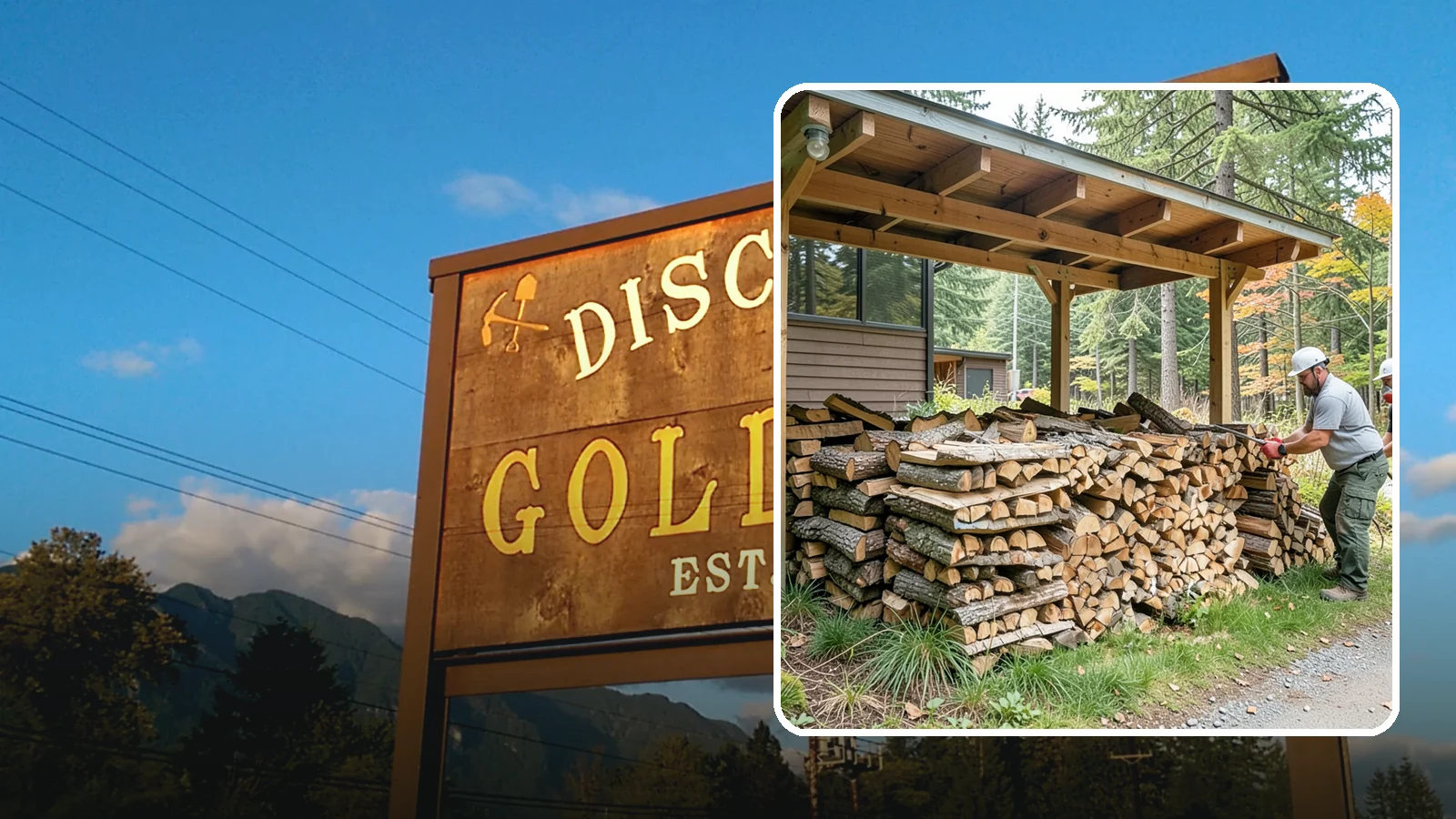 Firewood Stacking in Gold Bar, Snohomish County, WA - We neatly stack your delivered firewood wherever you want it, so it dries better, stores tidy, and is ready to grab.