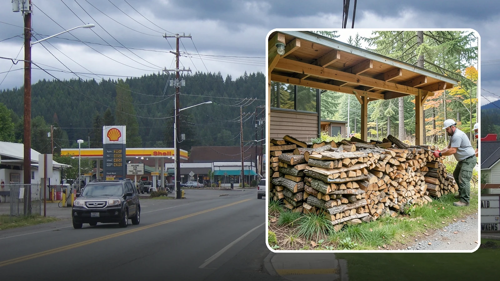 Firewood Stacking in Granite Falls, Snohomish County, WA - We neatly stack your delivered firewood wherever you want it, so it dries better, stores tidy, and is ready to grab.