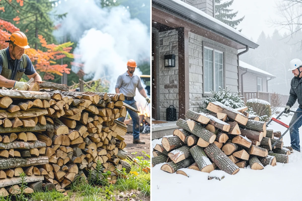 Firewood Stacking in Granite Falls, Snohomish County, WA - We deliver your measured, seasoned order