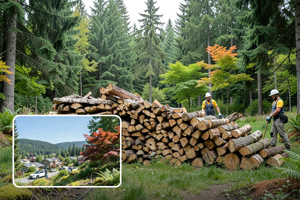 Firewood Stacking in Index, Snohomish County, WA - Saves you the labor of stacking a heavy load