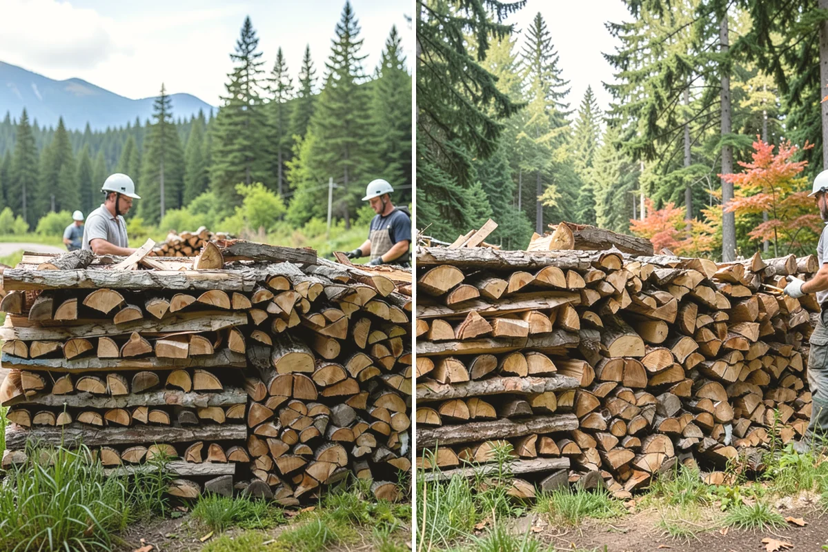 Firewood Stacking in Issaquah, King County, WA - We deliver your measured, seasoned order