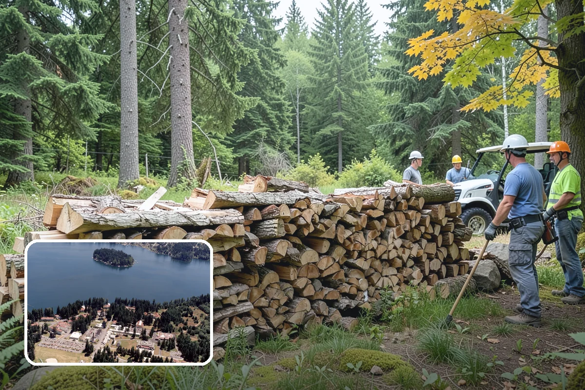 Firewood Stacking in Lakewood, Pierce County, WA - Saves you the labor of stacking a heavy load