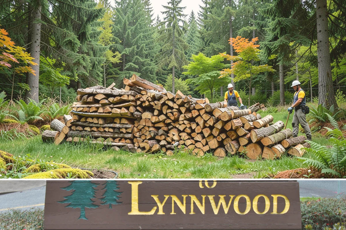 Firewood Stacking in Lynnwood, Snohomish County, WA - Add stacking to a fall delivery so your season's wood is organized and airing out before winter.