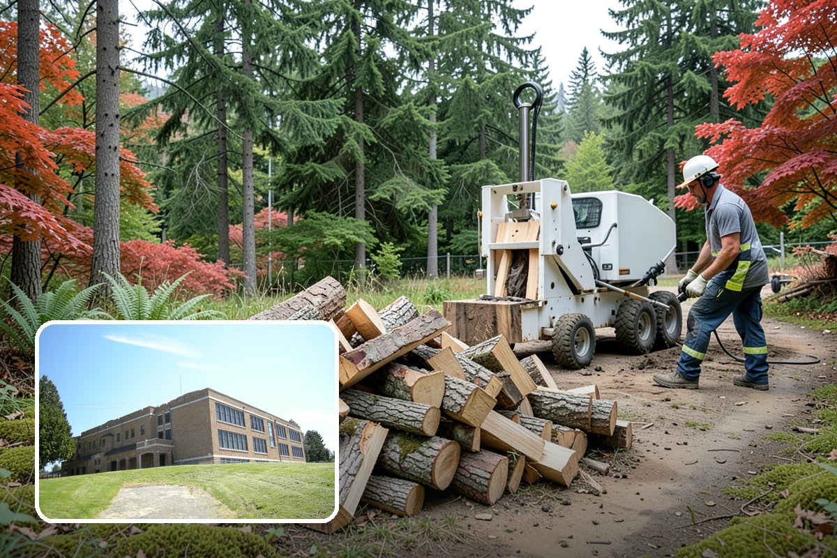 Firewood Stacking in Maple Valley, King County, WA - Saves you the labor of stacking a heavy load