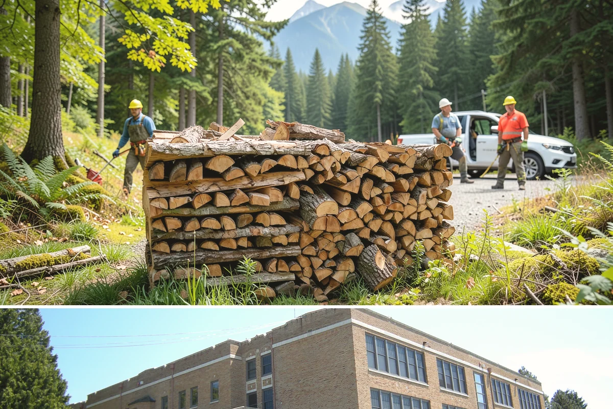 Firewood Stacking in Maple Valley, King County, WA - Add stacking to a fall delivery so your season's wood is organized and airing out before winter.