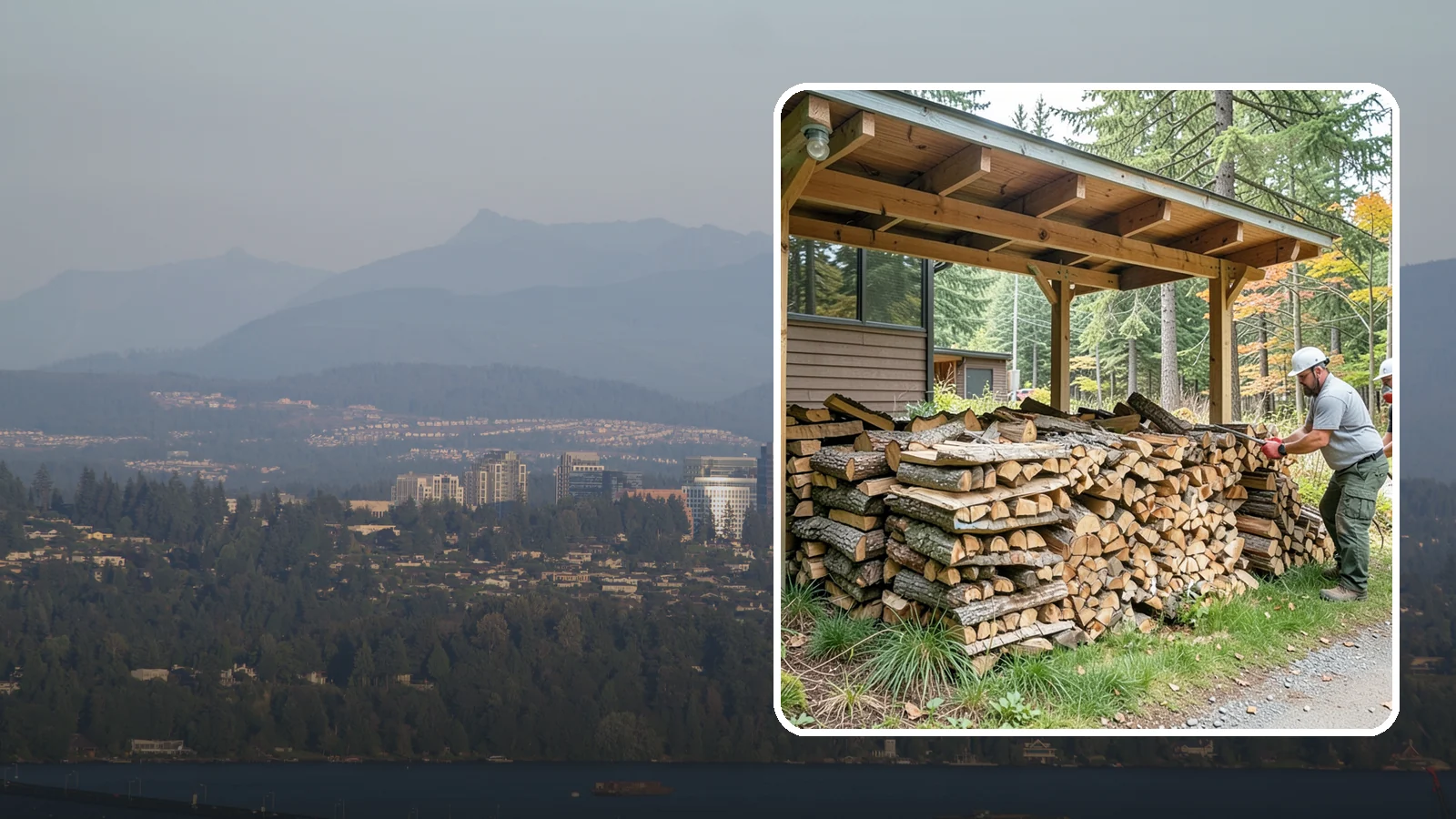 Firewood Stacking in Medina, King County, WA - We neatly stack your delivered firewood wherever you want it, so it dries better, stores tidy, and is ready to grab.