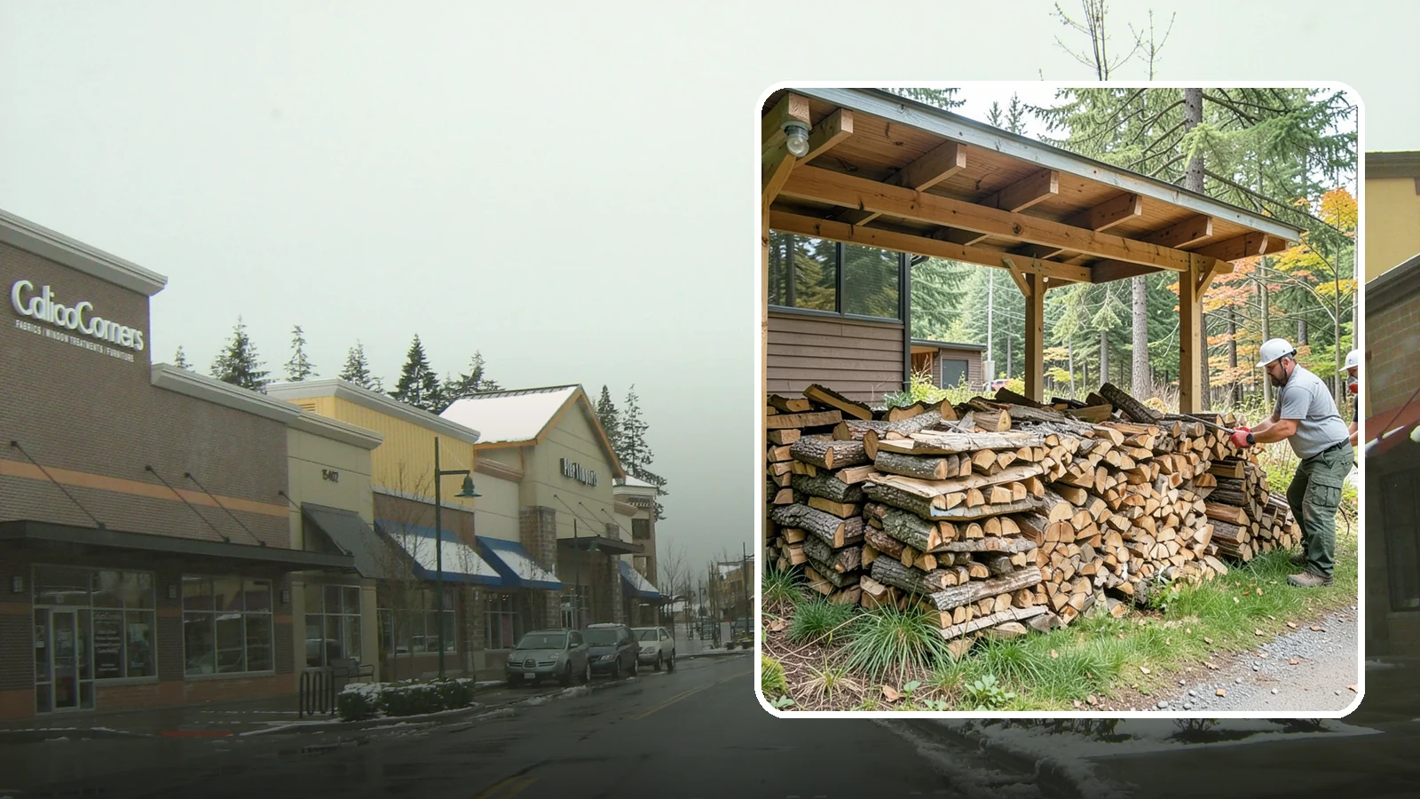 Firewood Stacking in Mill Creek, Snohomish County, WA - We neatly stack your delivered firewood wherever you want it, so it dries better, stores tidy, and is ready to grab.