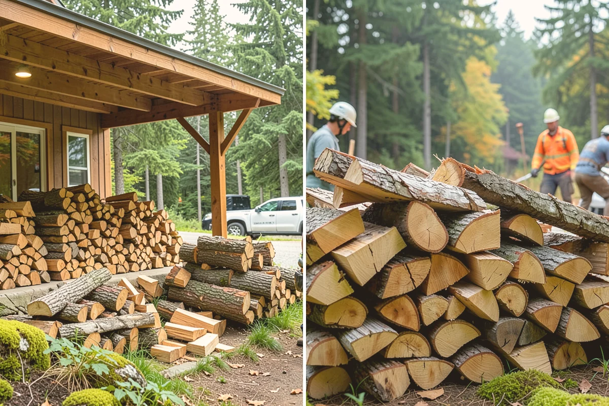Firewood Stacking in Newcastle, King County, WA - We deliver your measured, seasoned order