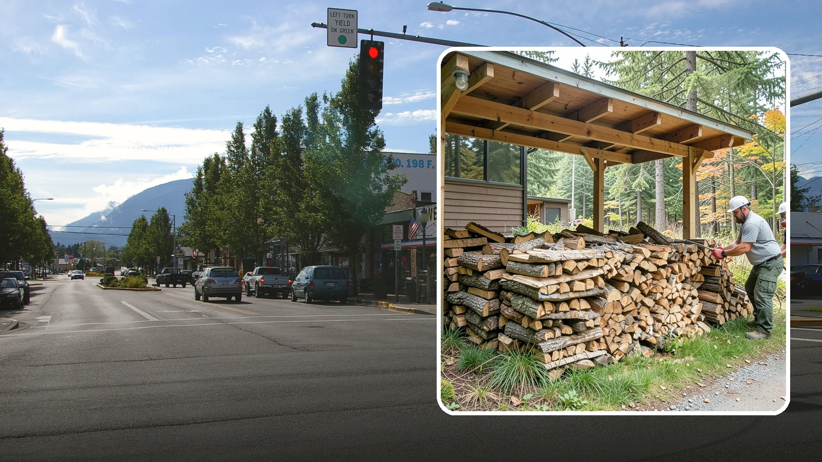 Firewood Stacking in North Bend, King County, WA - We neatly stack your delivered firewood wherever you want it, so it dries better, stores tidy, and is ready to grab.