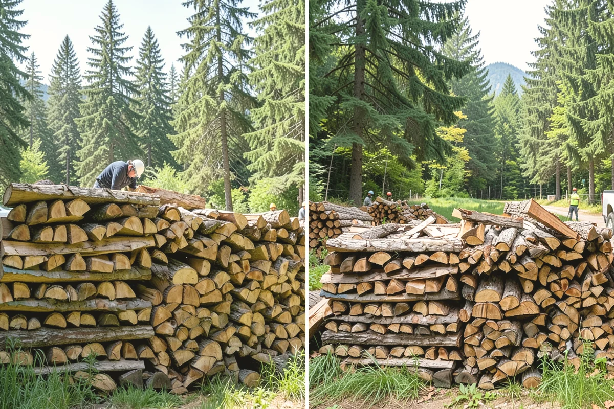 Firewood Stacking in North Bend, King County, WA - We deliver your measured, seasoned order