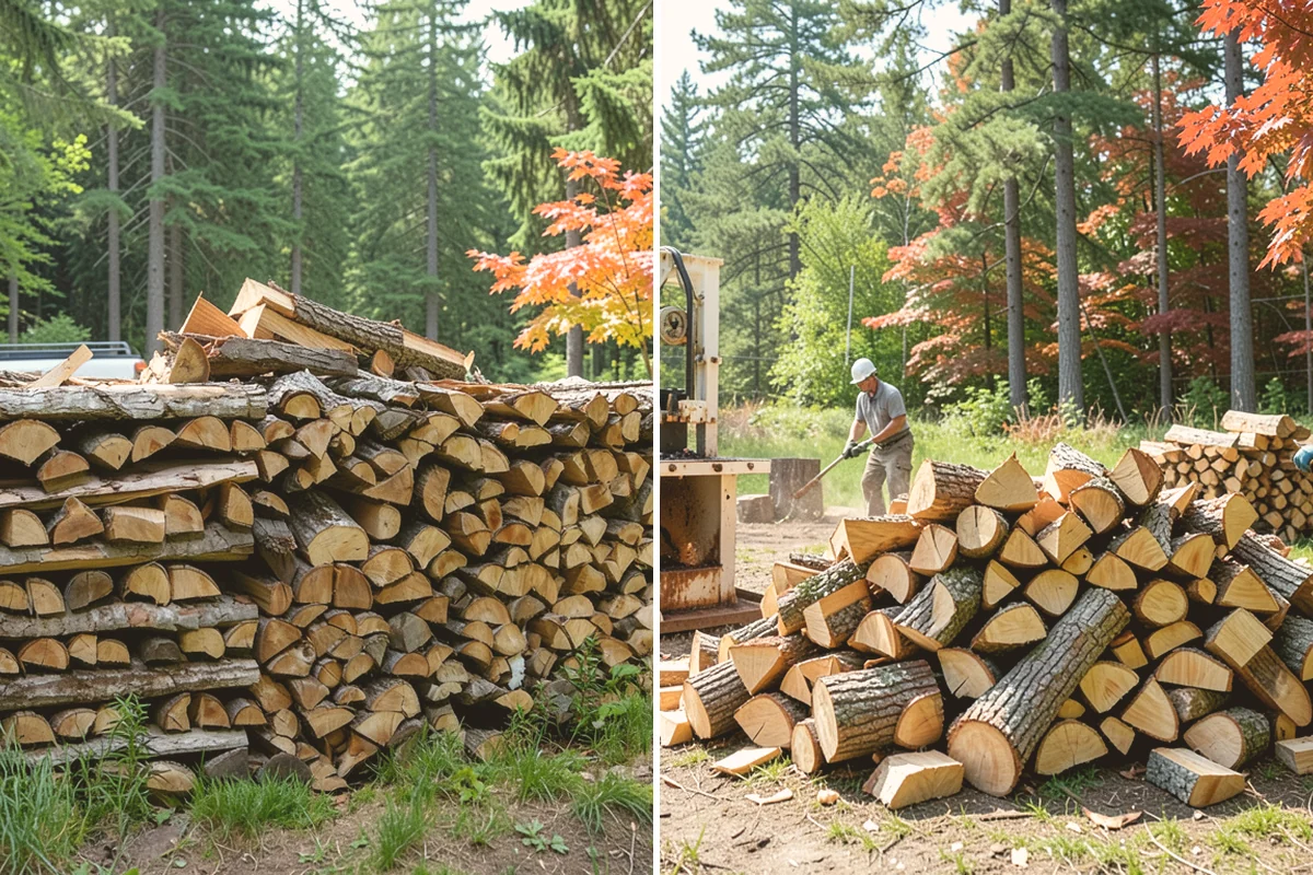 Firewood Stacking in Orting, Pierce County, WA - We deliver your measured, seasoned order