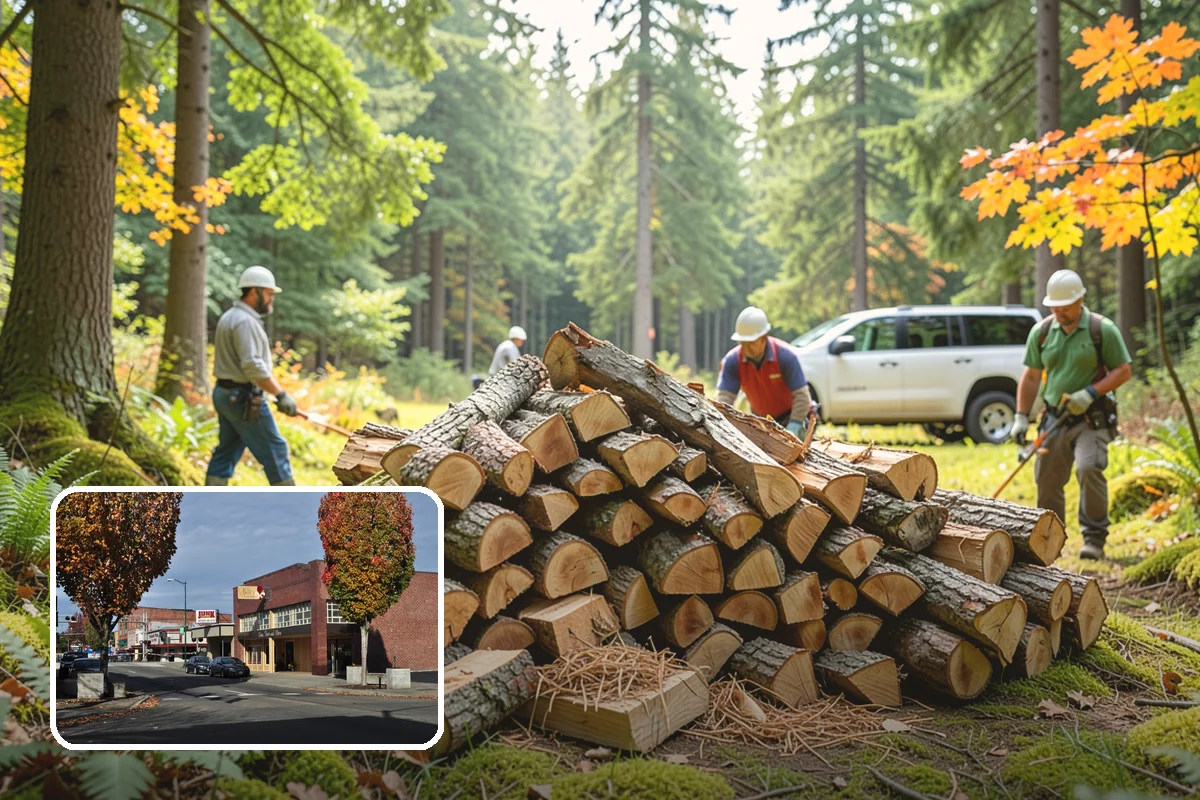 Firewood Stacking in Puyallup, Pierce County, WA - Saves you the labor of stacking a heavy load