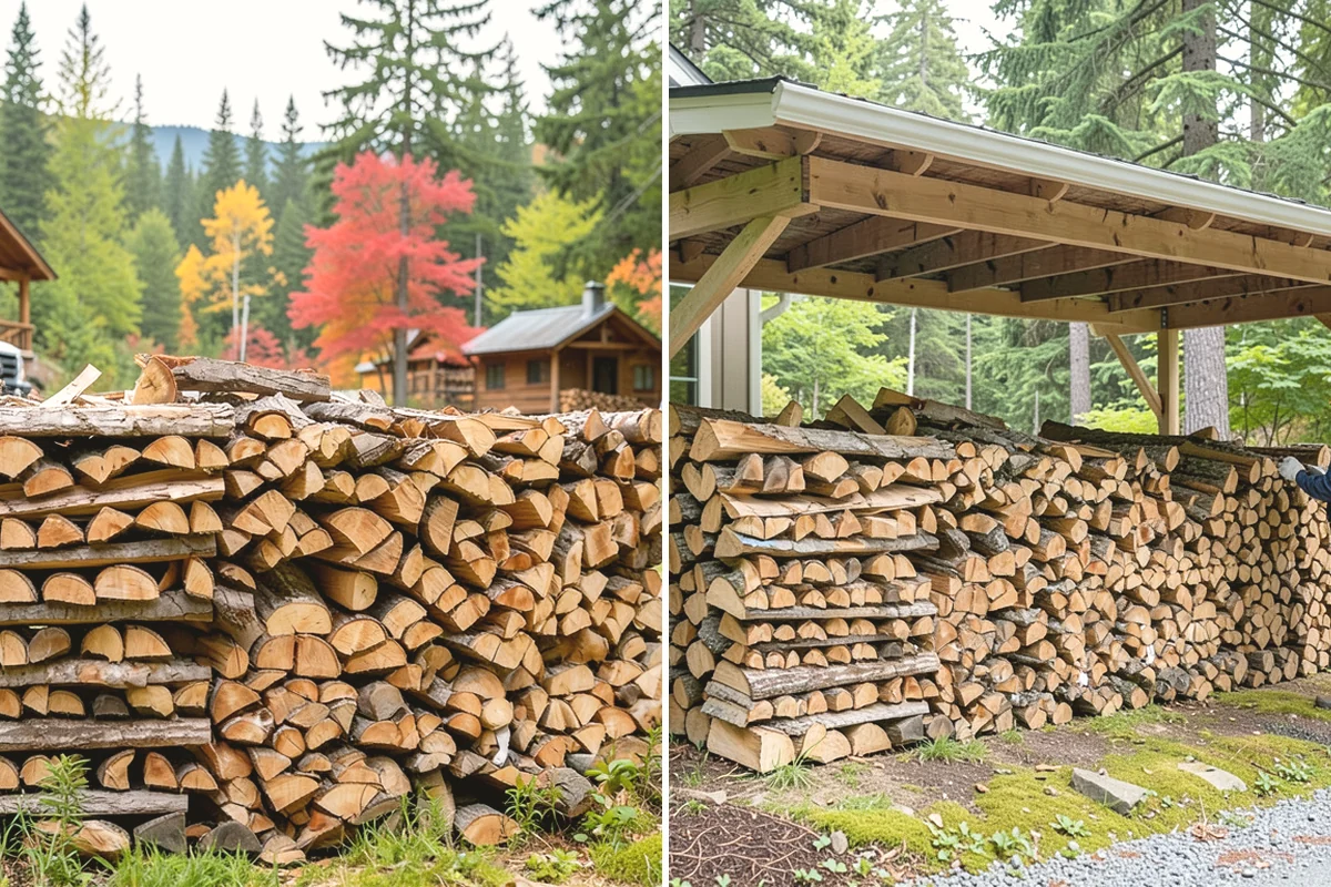 Firewood Stacking in Ruston, Pierce County, WA - We deliver your measured, seasoned order