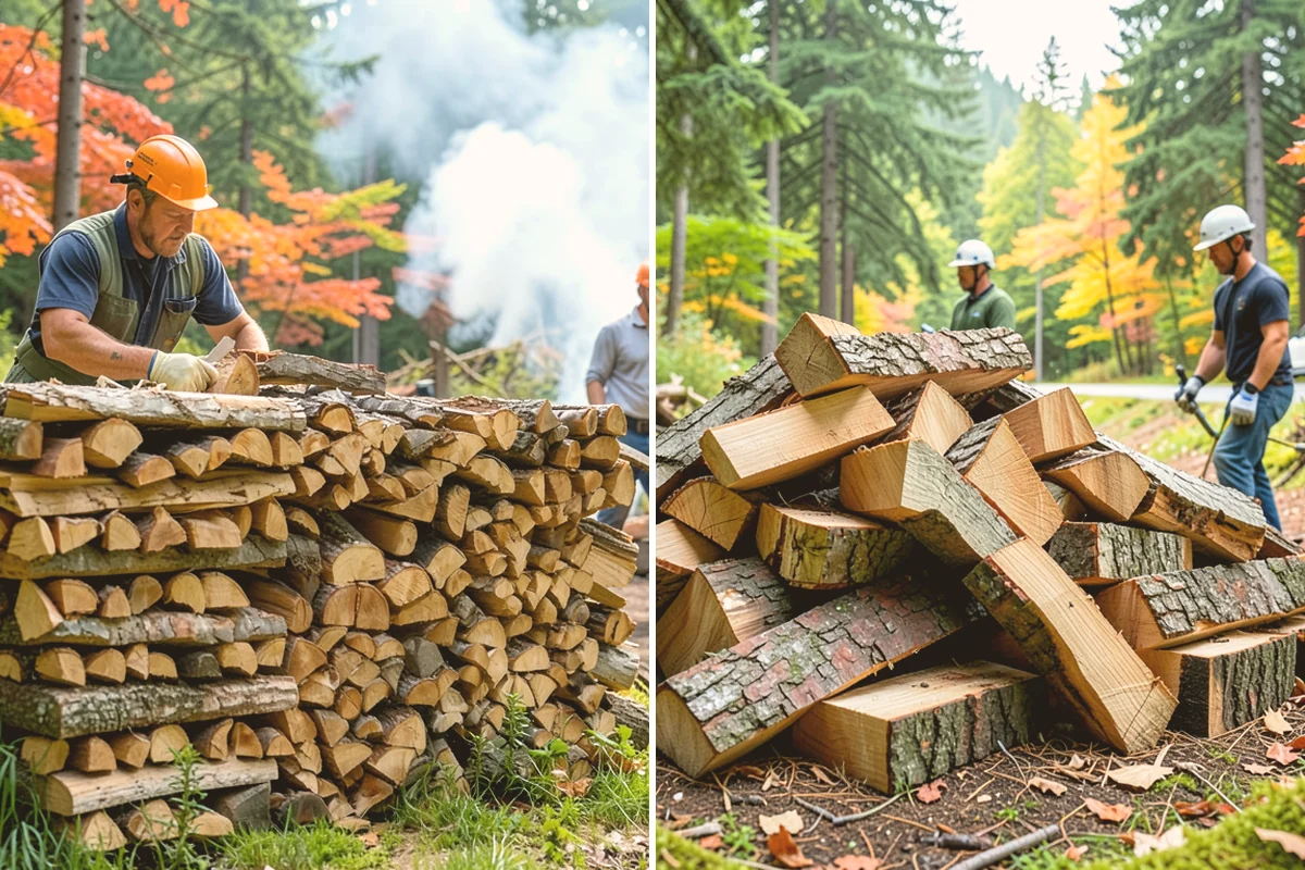 Firewood Stacking in Sammamish, King County, WA - We deliver your measured, seasoned order