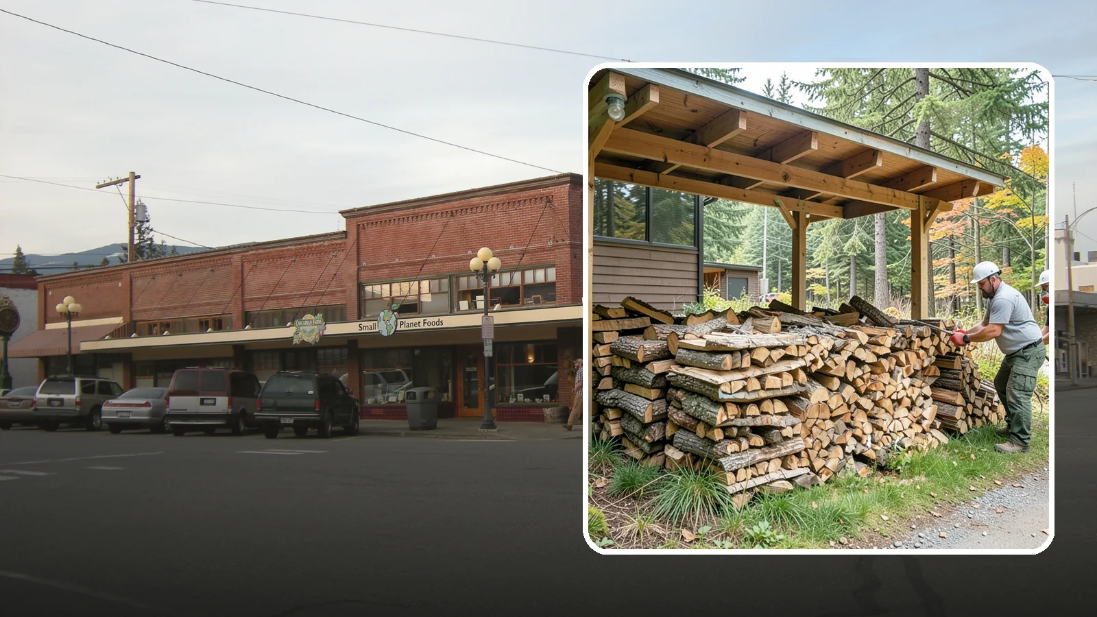 Firewood Stacking in Sedro-Woolley, Skagit County, WA - We neatly stack your delivered firewood wherever you want it, so it dries better, stores tidy, and is ready to grab.