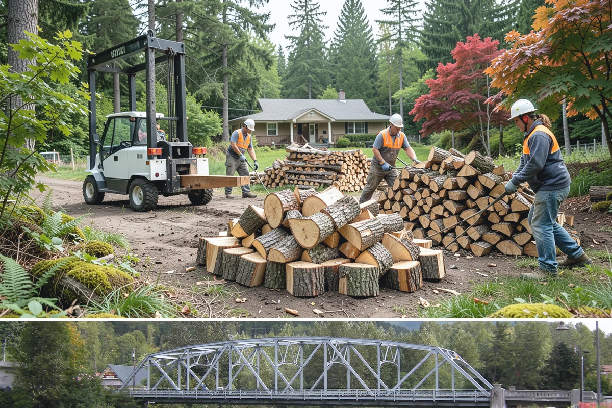 Firewood Stacking in Skykomish, King County, WA - Add stacking to a fall delivery so your season's wood is organized and airing out before winter.