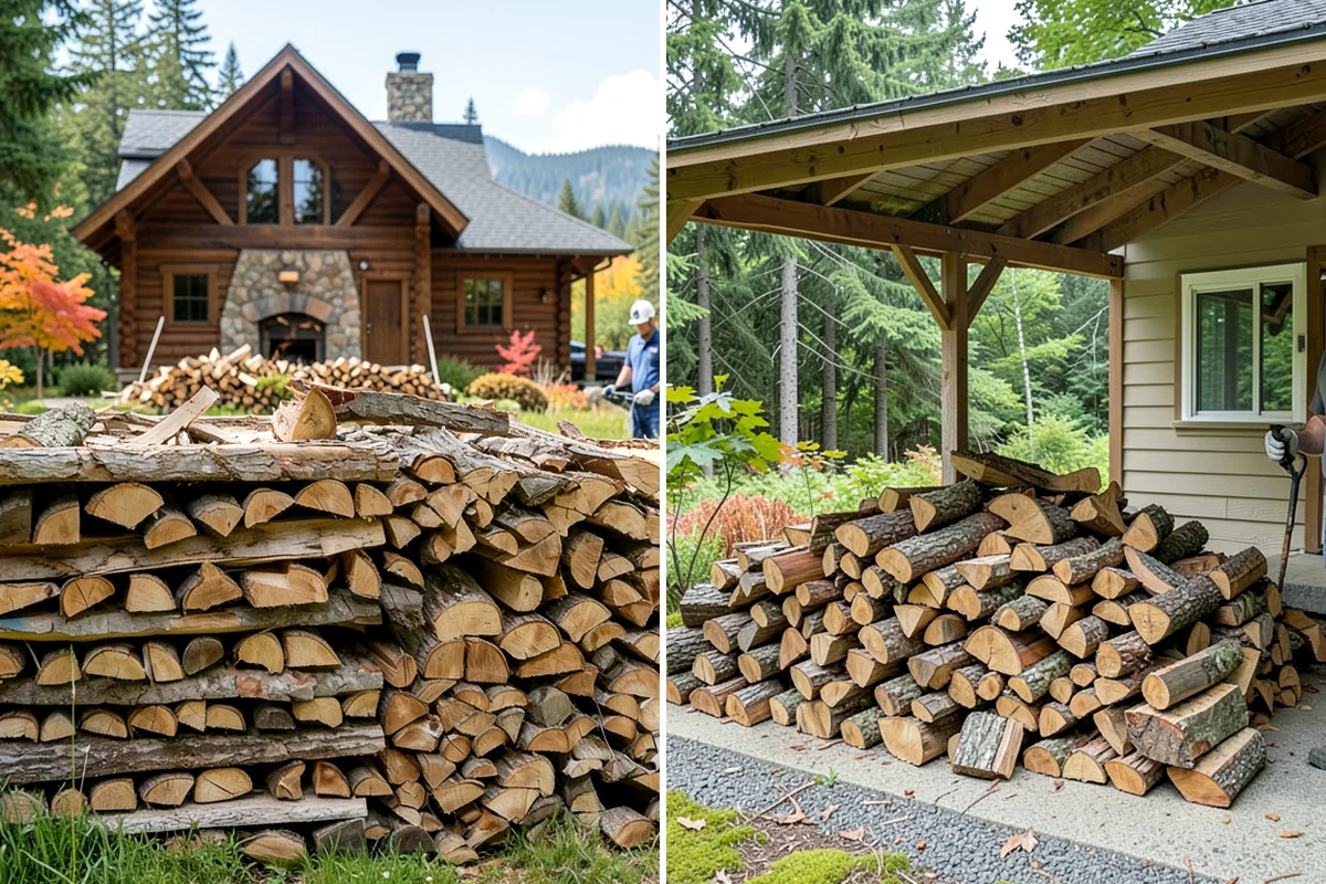 Firewood Stacking in Snoqualmie, King County, WA - We deliver your measured, seasoned order