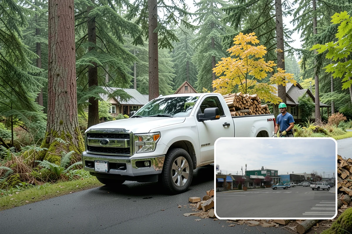 Firewood Stacking in Stanwood, Snohomish County, WA - Saves you the labor of stacking a heavy load
