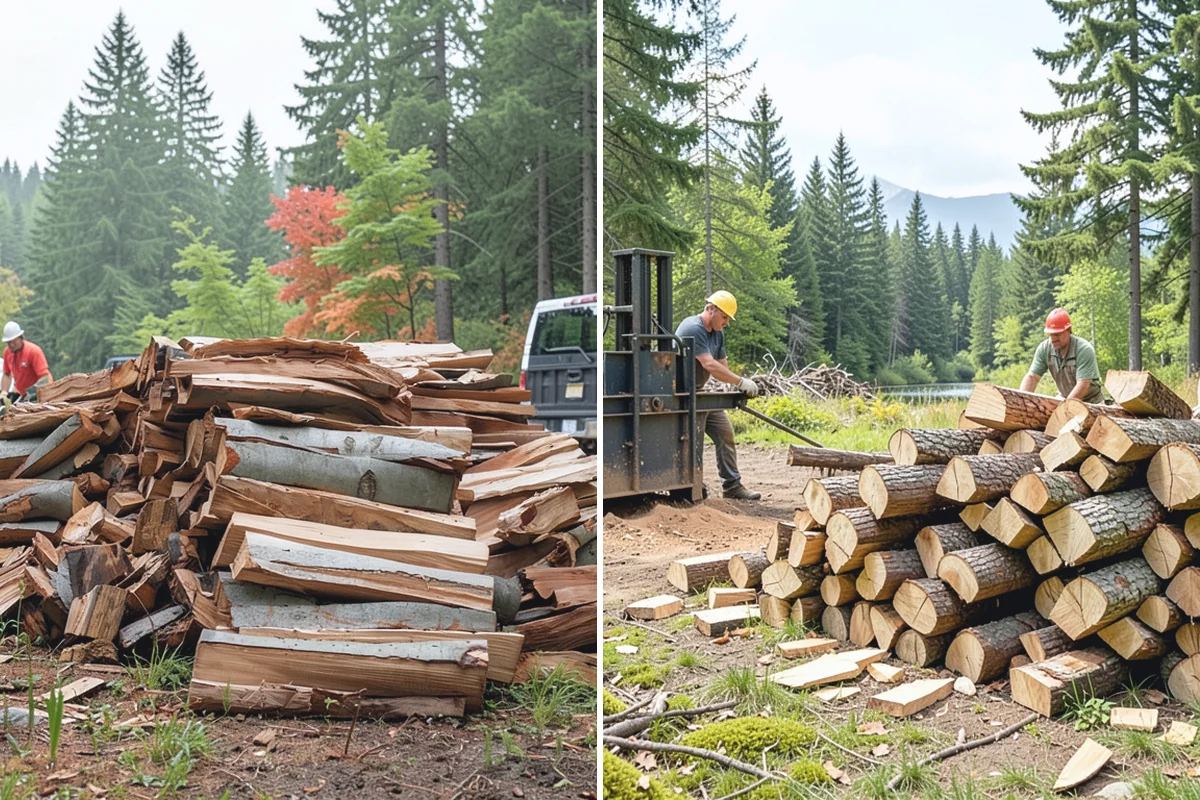 Firewood Stacking in Woodinville, King County, WA - We deliver your measured, seasoned order