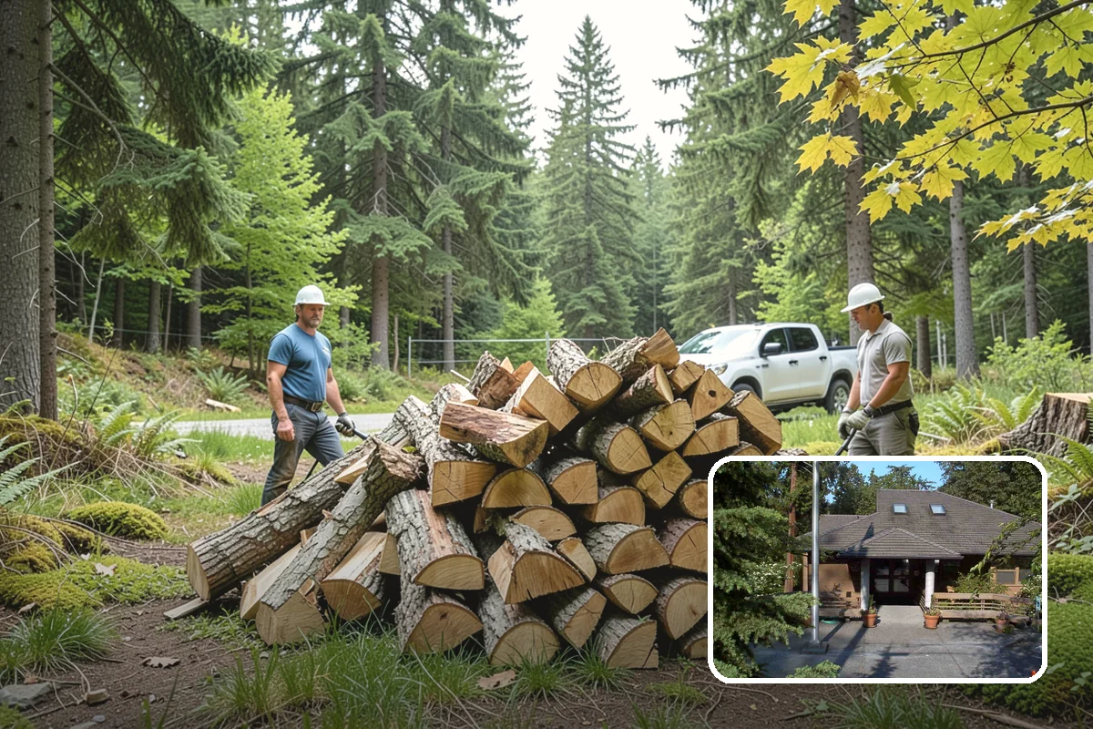 Firewood Stacking in Yarrow Point, King County, WA - Saves you the labor of stacking a heavy load