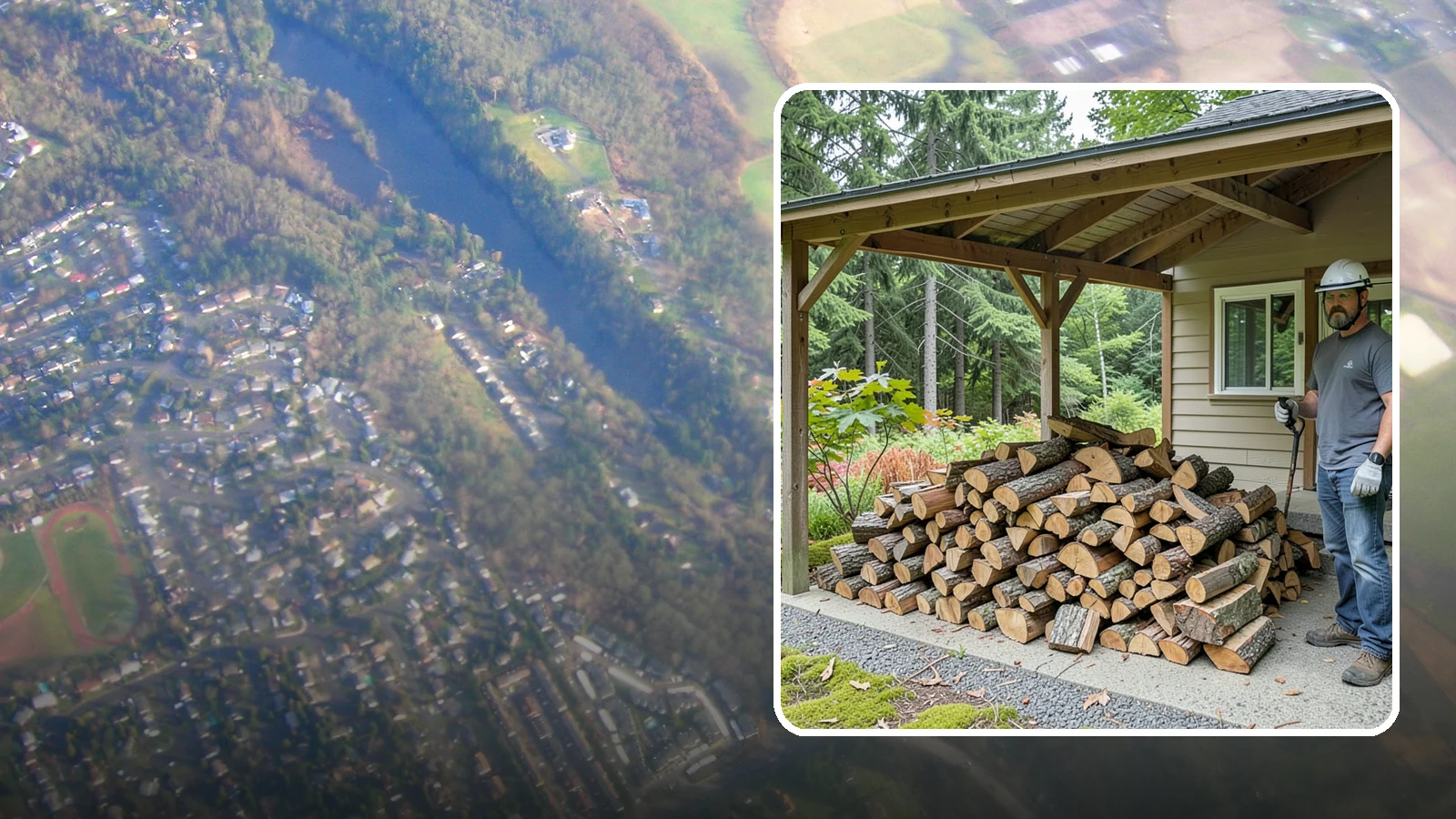 Firewood Storage Consultation in Algona, King County, WA - We walk your property and give you a clear plan for storing firewood so it seasons fast and stays dry in the Pacific Northwest.