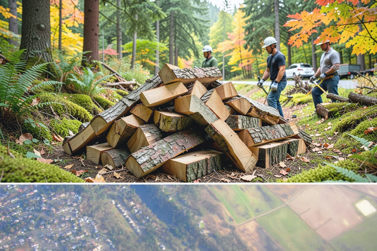 Firewood Storage Consultation in Algona, King County, WA - Book a consultation in spring or early summer so you can build the right storage before seasoning season.