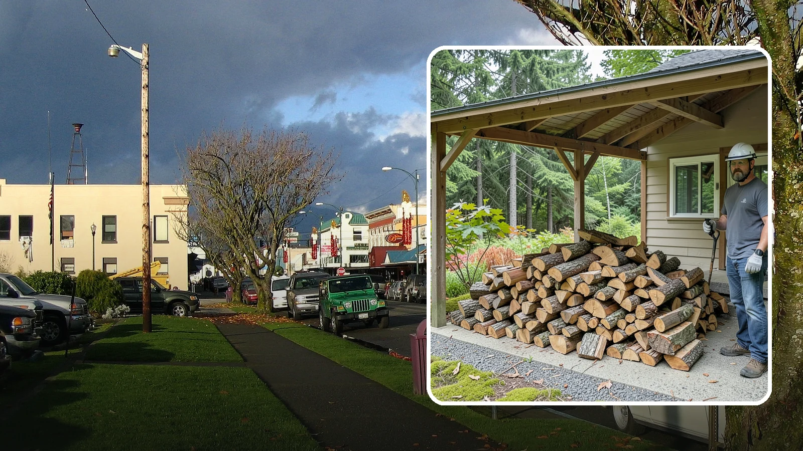 Firewood Storage Consultation in Arlington, Snohomish County, WA - We walk your property and give you a clear plan for storing firewood so it seasons fast and stays dry in the Pacific Northwest.