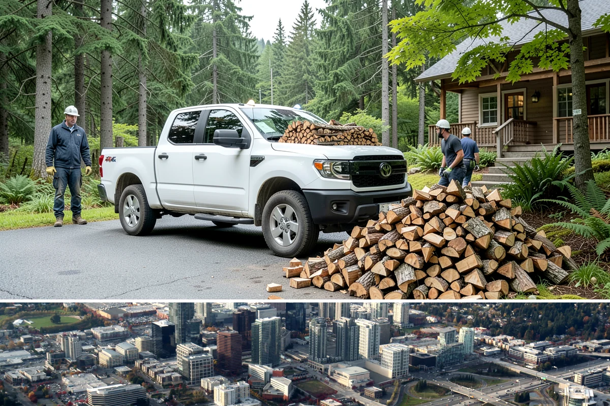 Firewood Storage Consultation in Bellevue, King County, WA - Book a consultation in spring or early summer so you can build the right storage before seasoning season.