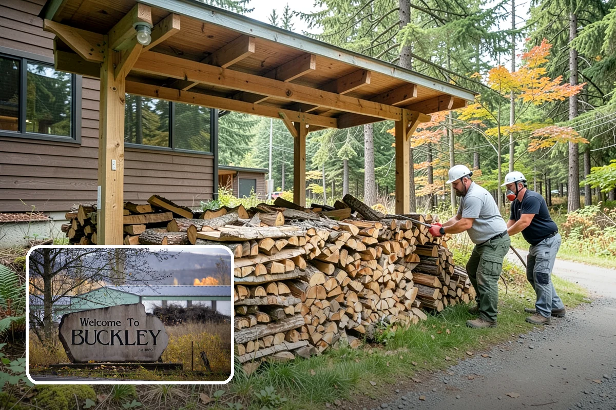 Firewood Storage Consultation in Buckley, Pierce County, WA - Custom plan built around your specific yard and climate