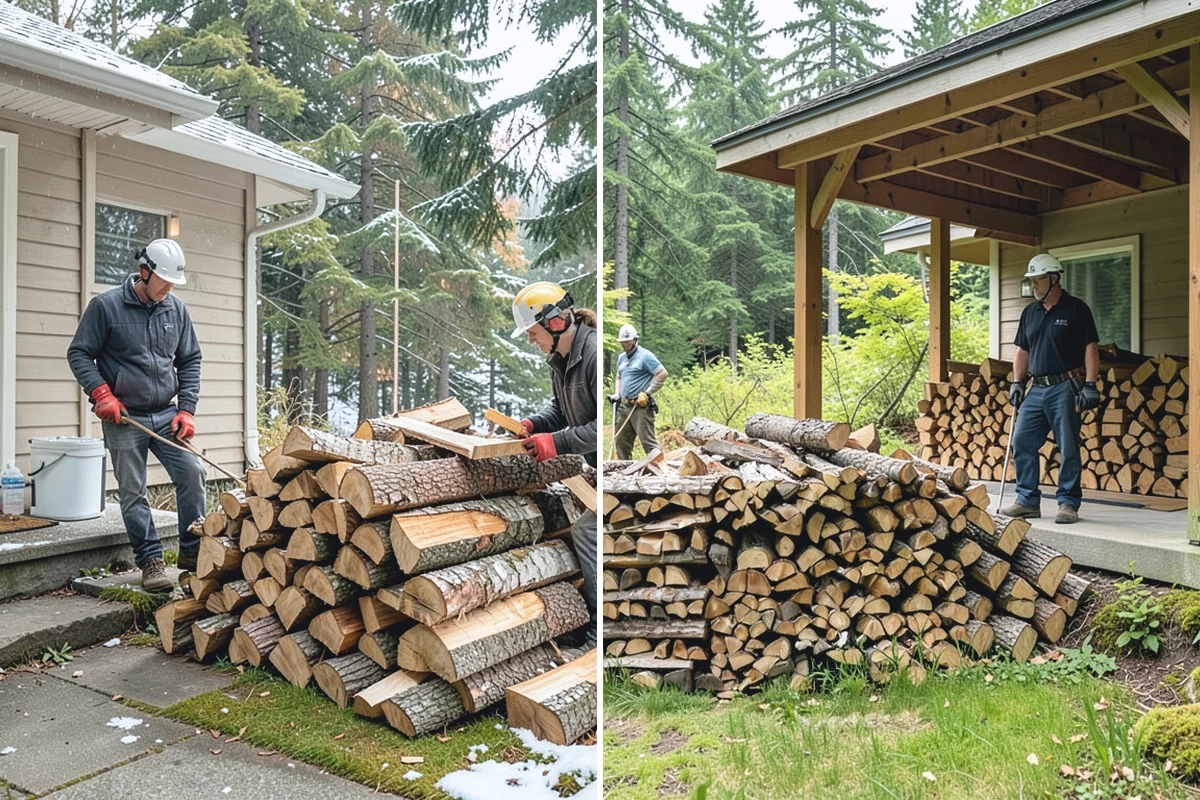 Firewood Storage Consultation in Buckley, Pierce County, WA - Walk the property and assess sun, wind, and drainage