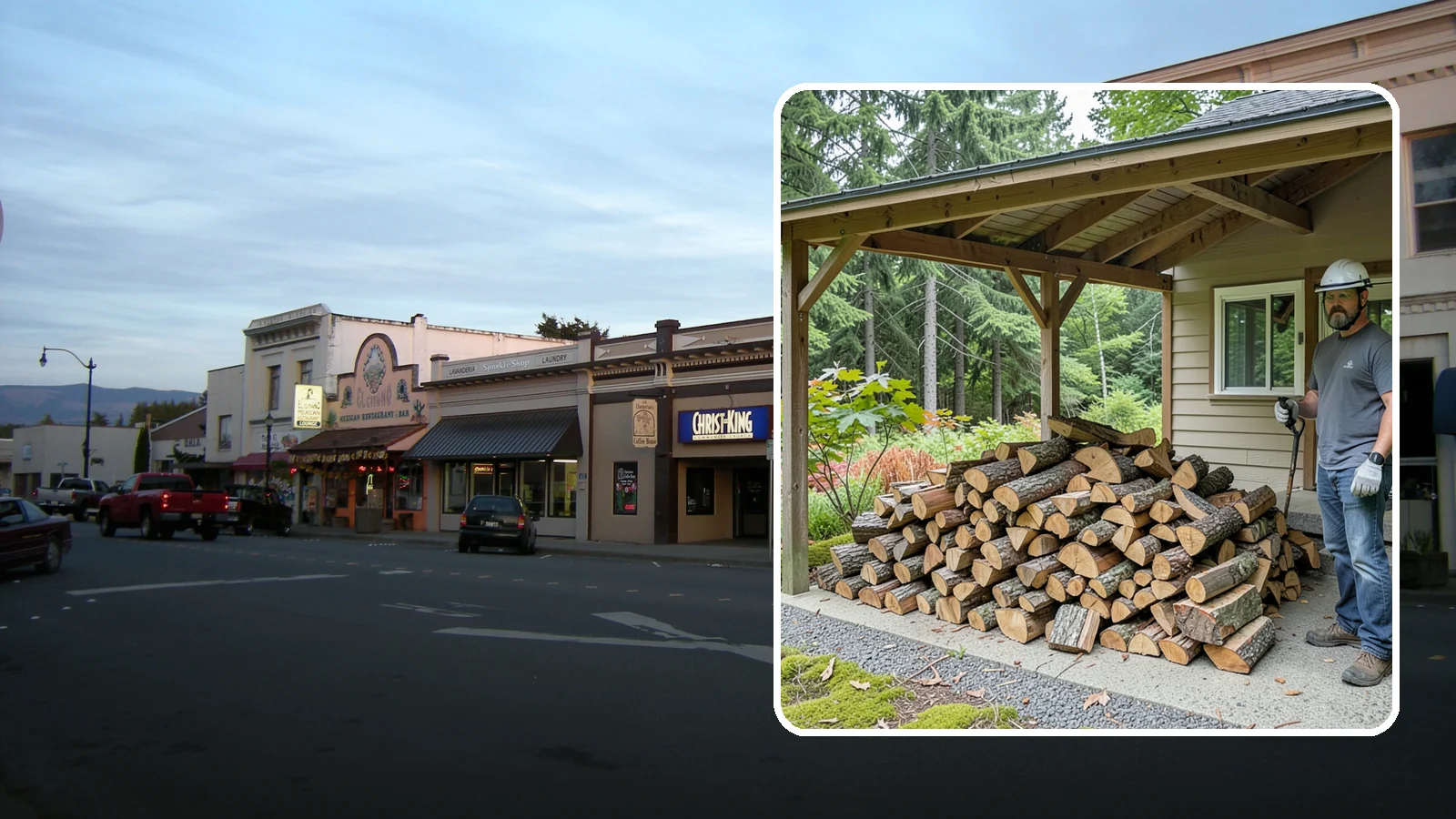 Firewood Storage Consultation in Burlington, Skagit County, WA - We walk your property and give you a clear plan for storing firewood so it seasons fast and stays dry in the Pacific Northwest.