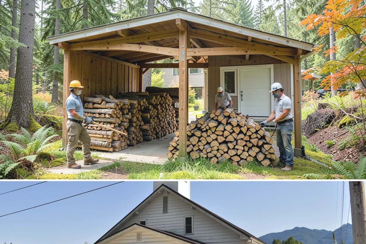 Firewood Storage Consultation in Concrete, Skagit County, WA - Book a consultation in spring or early summer so you can build the right storage before seasoning season.