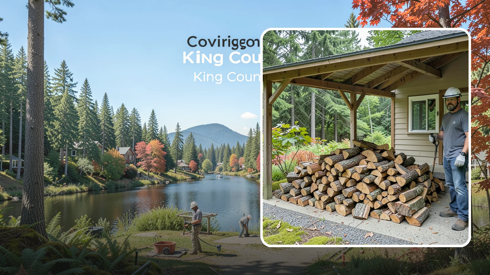 Firewood Storage Consultation in Covington, King County, WA - We walk your property and give you a clear plan for storing firewood so it seasons fast and stays dry in the Pacific Northwest.