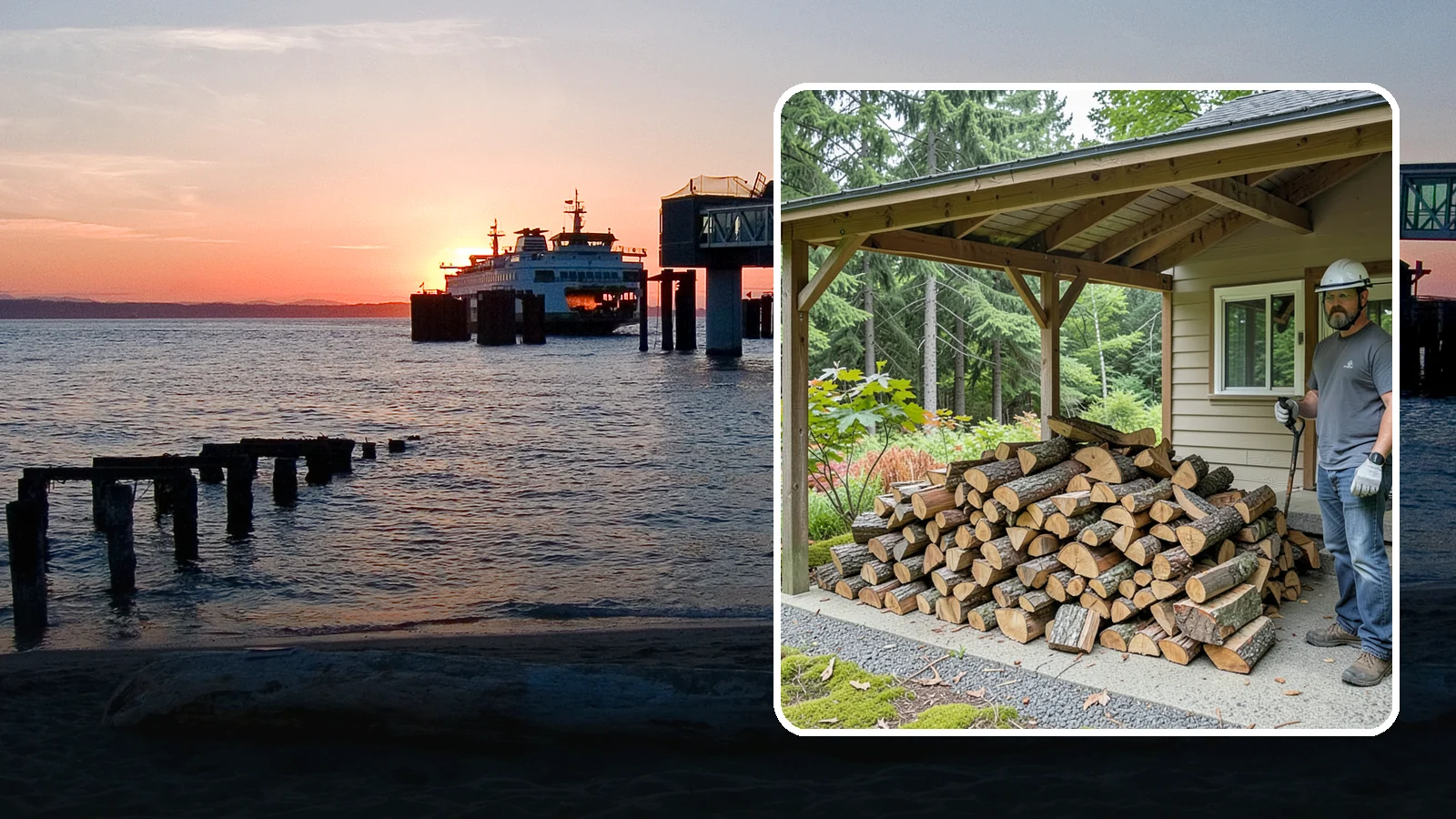 Firewood Storage Consultation in Edmonds, Snohomish County, WA - We walk your property and give you a clear plan for storing firewood so it seasons fast and stays dry in the Pacific Northwest.