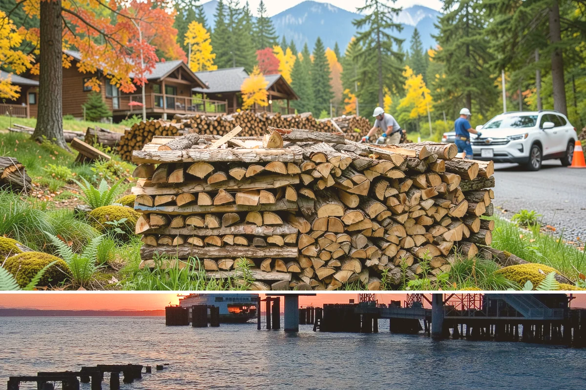 Firewood Storage Consultation in Edmonds, Snohomish County, WA - Book a consultation in spring or early summer so you can build the right storage before seasoning season.
