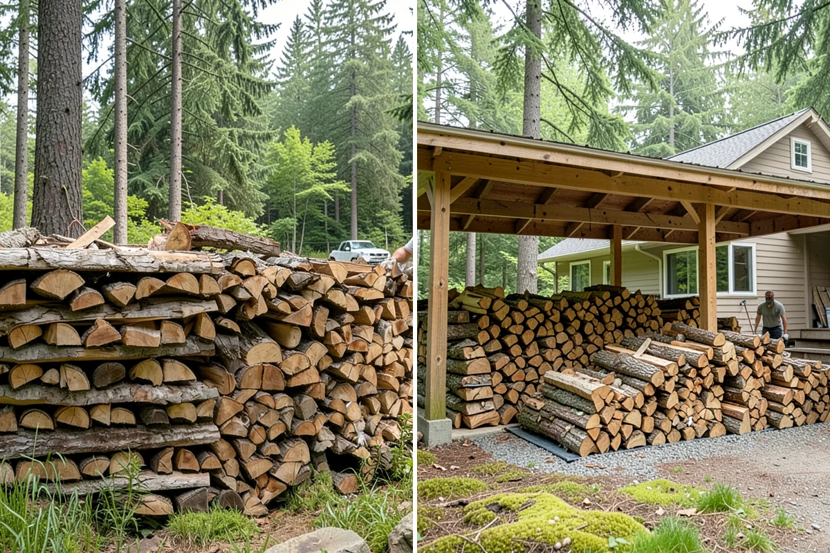 Firewood Storage Consultation in Everett, Snohomish County, WA - Walk the property and assess sun, wind, and drainage