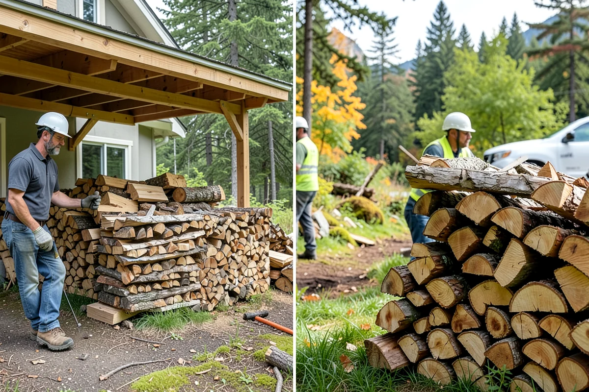 Firewood Storage Consultation in Federal Way, King County, WA - Walk the property and assess sun, wind, and drainage