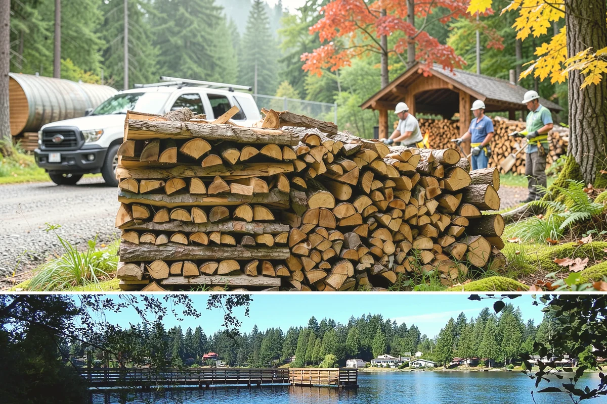 Firewood Storage Consultation in Federal Way, King County, WA - Book a consultation in spring or early summer so you can build the right storage before seasoning season.