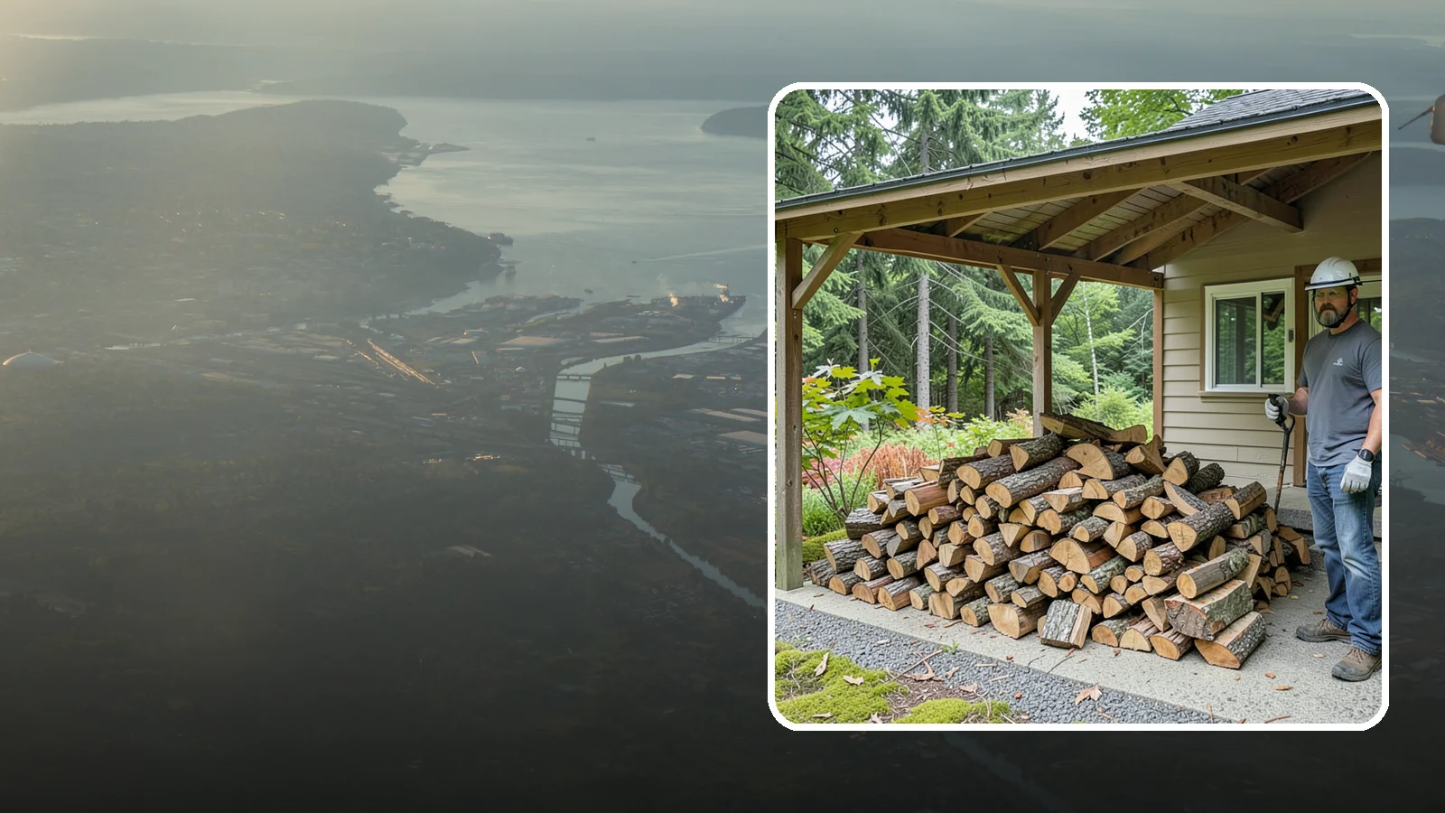 Firewood Storage Consultation in Fife, Pierce County, WA - We walk your property and give you a clear plan for storing firewood so it seasons fast and stays dry in the Pacific Northwest.