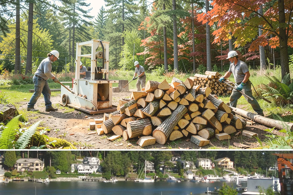 Firewood Storage Consultation in Gig Harbor, Pierce County, WA - Book a consultation in spring or early summer so you can build the right storage before seasoning season.