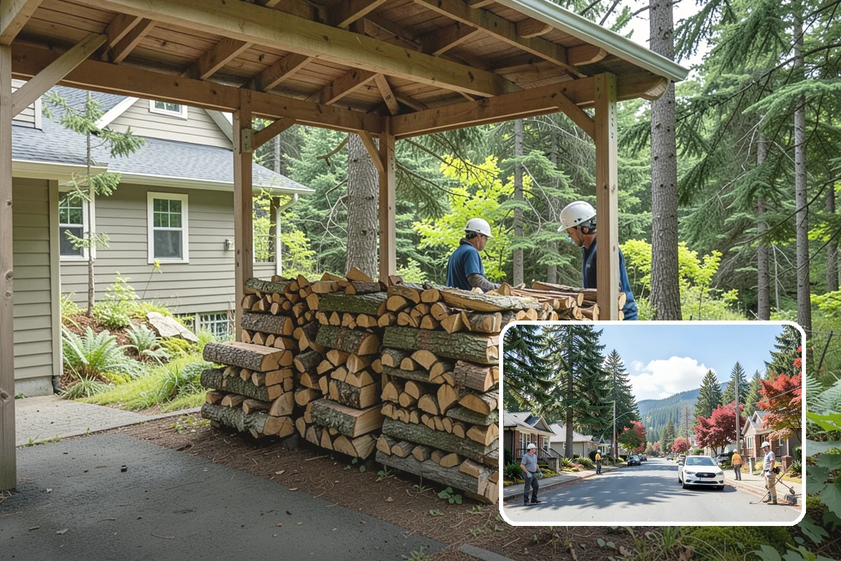 Firewood Storage Consultation in Hunts Point, King County, WA - Custom plan built around your specific yard and climate