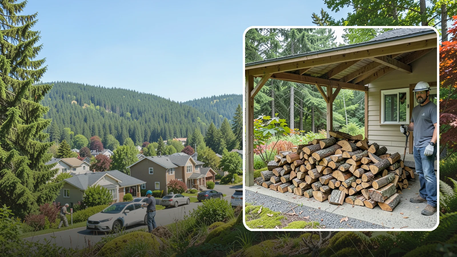 Firewood Storage Consultation in Index, Snohomish County, WA - We walk your property and give you a clear plan for storing firewood so it seasons fast and stays dry in the Pacific Northwest.