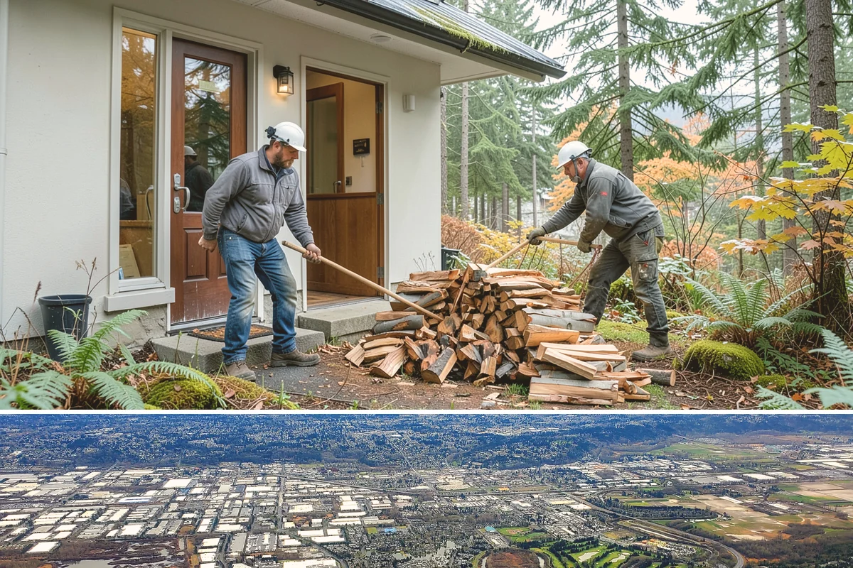 Firewood Storage Consultation in Kent, King County, WA - Book a consultation in spring or early summer so you can build the right storage before seasoning season.